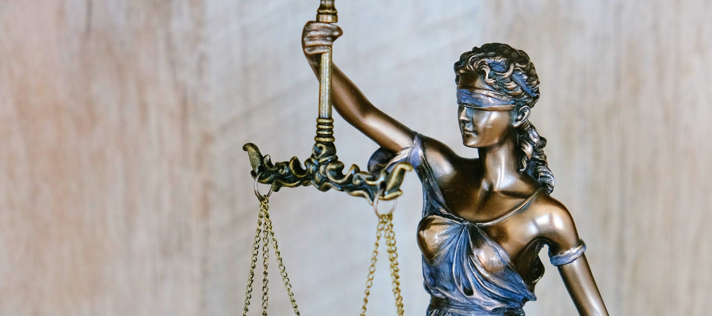 Lady Justice figurine